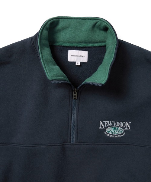 スウェット・トレーナー 25SS thisisneverthat Half Zip Sports Pullover Half Zip Sweatshirt - thisisneverthat®