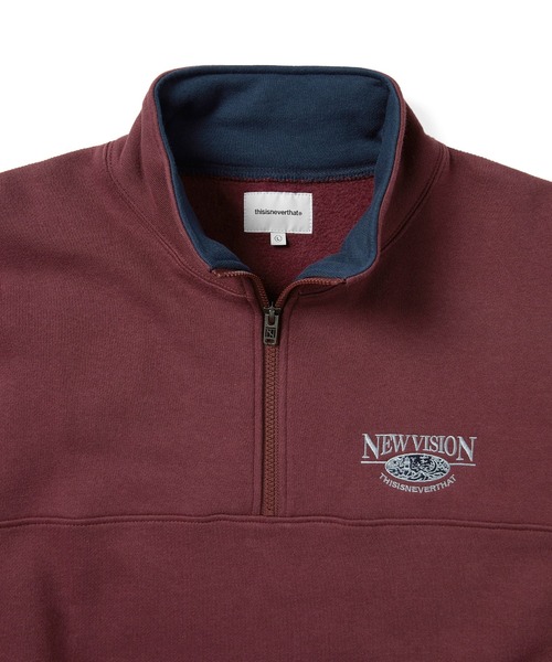 thisisneverthat トレーナー スウェット Half Zip Sweatshirt