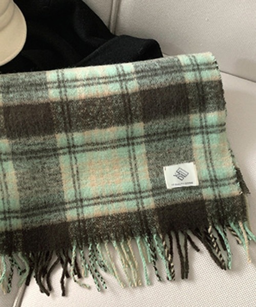 Bifrost（ビフレスト） マフラー ストール ウールライクチェック柄