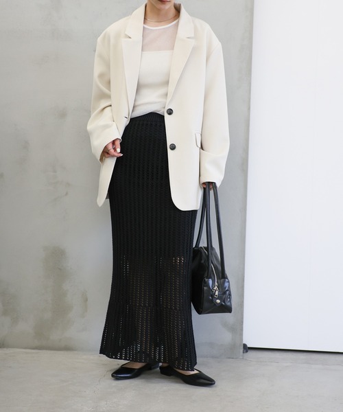 select MOCA（セレクトモカ） ロング スカート メッシュナロースカート