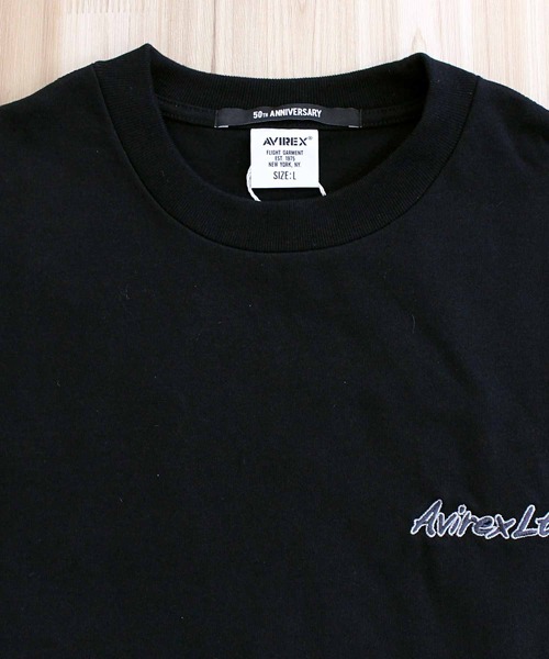 AVIREX tシャツ L/S DOUBLE DRAGON SOUVENIR TEE メンズ