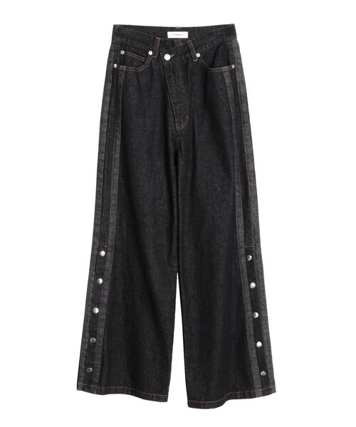 CALNAMUR ジーンズ デニム デニムパンツ DENIM LINE SLIT PANTS