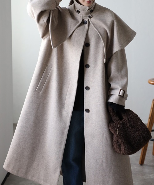 sakishimatokyo ステンカラーコート FREE ベージュ レディース