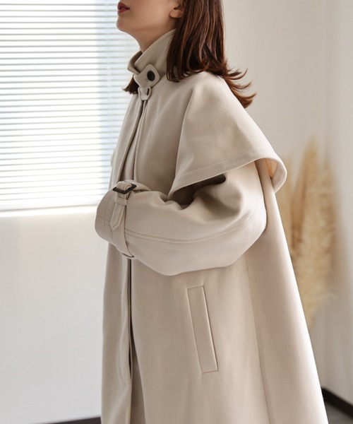 sakishimatokyo ステンカラーコート FREE ベージュ レディース