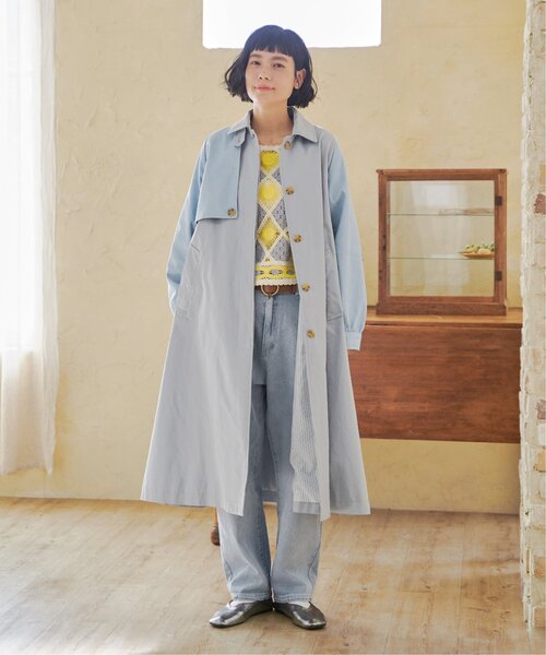 LBC（エルビーシー） ステンカラーコート コート デニム切り替えステン