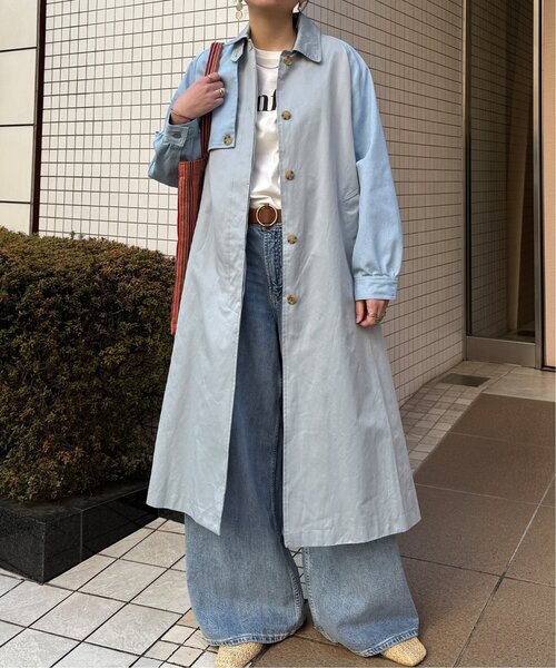 LBC（エルビーシー） ステンカラーコート コート デニム切り替えステン