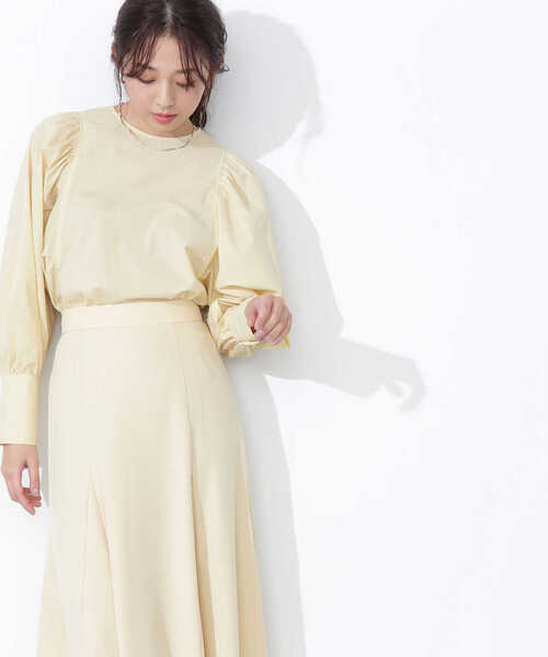 「N.（N. Natural Beauty Basic）」 長袖ブラウス MEDIUM グレイッシュベージュ レディース N.Natural Beauty Basic 「N.（N. Natural Basic）」 長袖