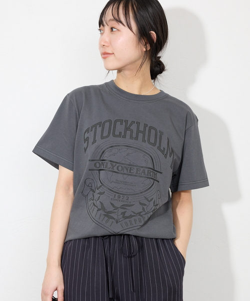 tシャツ WAVE UNION/ウェーブユニオン LOGO TEE レディース