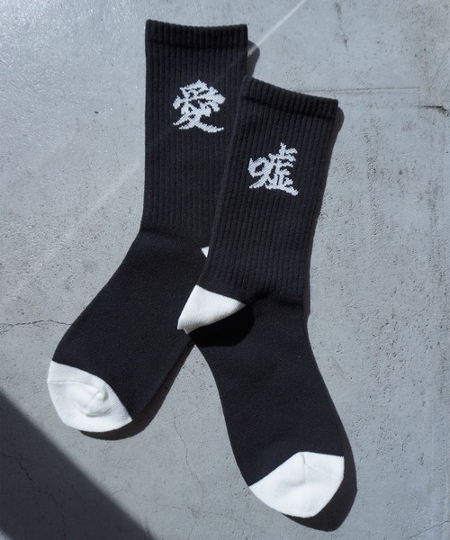 y※※※i 帽子、シャツ、靴下 G.V.G.V.（ジーヴィージーヴィー） 靴下 LOVE AND LIE SOCKS