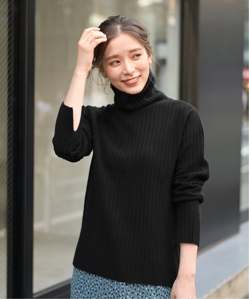 「La TOTALITE」 タートルネックニット FREE ブラウン レディース_画像3