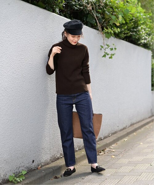 「La TOTALITE」 タートルネックニット FREE ブラウン レディース_画像8