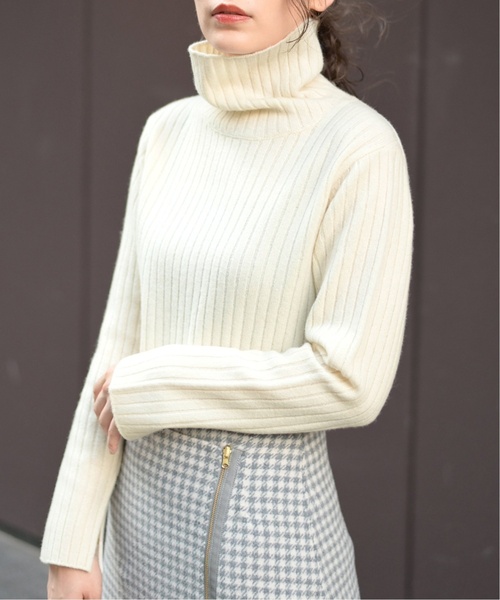 「La TOTALITE」 タートルネックニット FREE ブラウン レディース_画像9