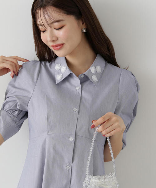 PROPORTION BODY DRESSING ワンピース フラワーカラーシャツ