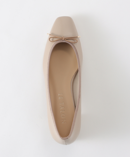 LE TALON パンプス 3.5cmスクエアバレエパンプス : ZOZOTOWN