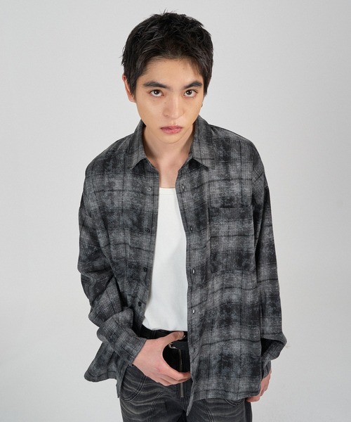 vintage city 短丈check shirt シティ 海外 チェック vintage city 短丈check shirt シティ 海外 チェック - メルカリ