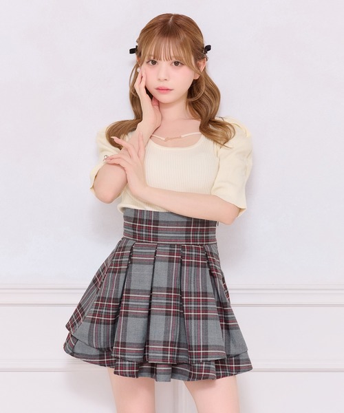 apres jour ニット セーター フロントビジューニットトップス