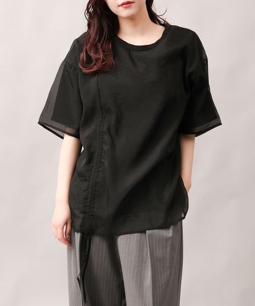 tシャツ アシンメトリーデザイントップス EM25s042「EIGHTHMONTH」 レディース セール】アシンメトリーデザイントップス EM25s042【EIGHTHMONTH