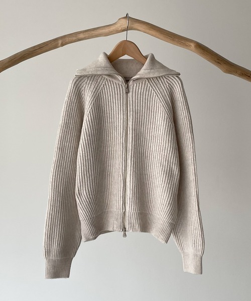 「CANAL JEAN」 「El mar」ニットカーディガン ONE SIZE ヘザーグレー レディース CANAL JEAN 「CANAL JEAN」 「El mar」ニットカーディガン ONE