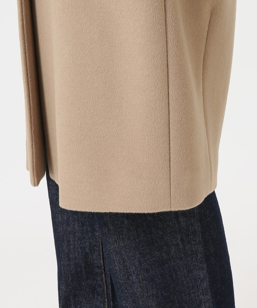 「SLOBE IENA」 ノーカラーコート 38 ブラウン レディース_画像6