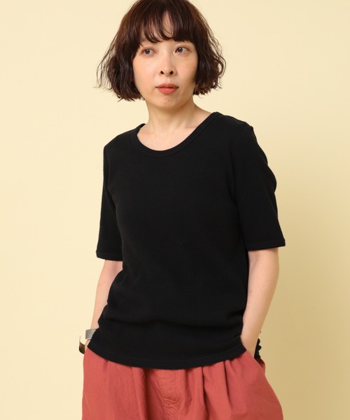 tシャツ M2439 ヴィンテージスラブリブＴ レディース