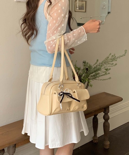 aimoha（アイモハ） トートバッグ B.A.G. PUレザーリボンショルダー