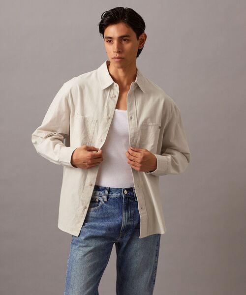 Calvin Klein（カルバン・クライン） シャツ シャンブレー シャツ