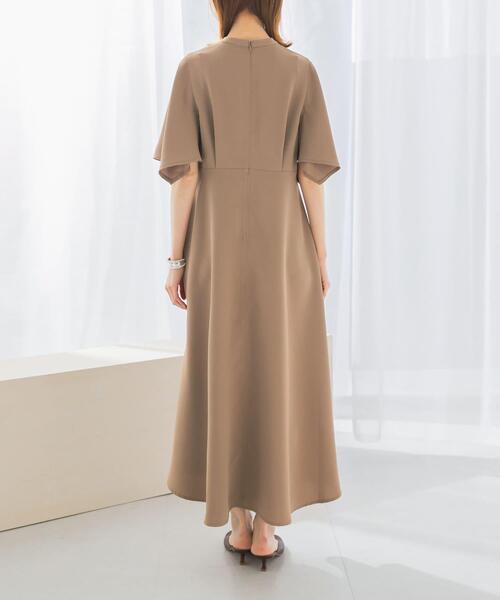 ワンピース フレアスリーブステッチデザインワンピース : ZOZOTOWN