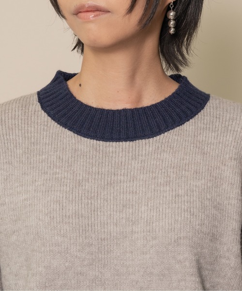 「DOLLUPOOPS」 長袖ニット 38 チャコールグレー レディース_画像4