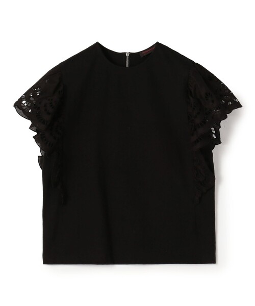 tシャツ バスクジャージー フレアスリーブプルオーバー レディース