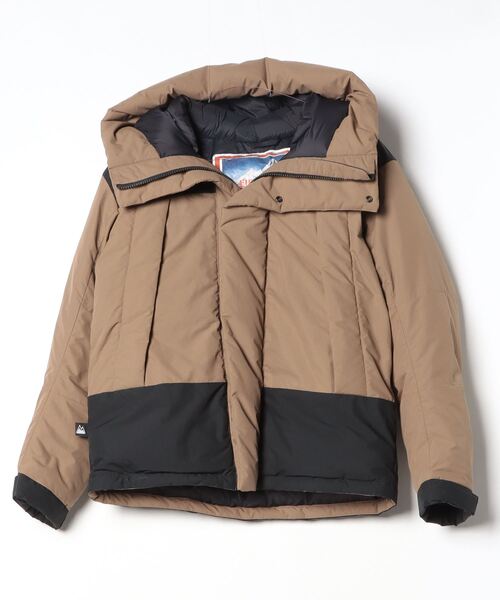 FIRST DOWN ダウンジャケット SMALL ベージュ/ブラック FIRST DOWN（ファーストダウン） ダウンジャケット SMALL ベージュ