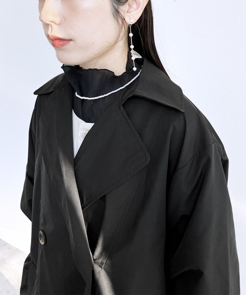 「reca」 トレンチコート M グレイッシュベージュ レディース_画像5