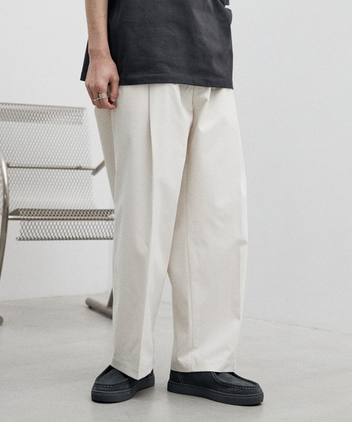 【新品】WYM LIDNM SLACKS スラックス Msize セール】TUCK LOOSE DRAPE SLACKS（スラックス）｜WYM LIDNM