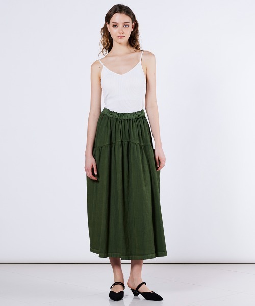 ダブルスタンダードクロージング エッセンシャルギャザースカート36 DOUBLE STANDARD CLOTHING（ダブルスタンダードクロージング