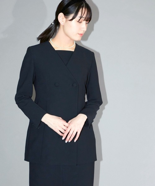 スーツ・フォーマル・ドレス r レースシャツワンピースセットアップフォーマルセレモニースーツ/入学