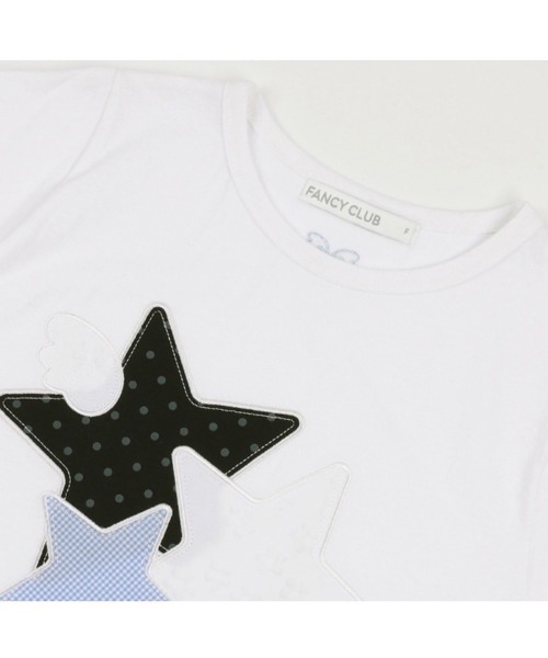 FANCY CLUB tシャツ 「FANCY CLUB」Mix Star Angel Patch Tee