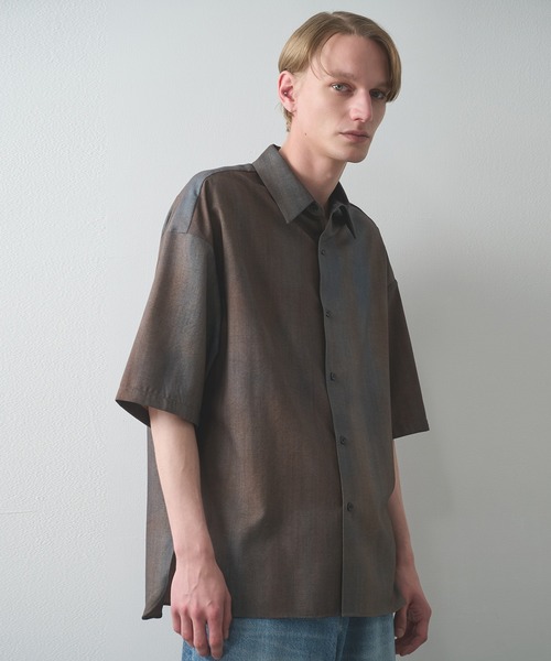 シャツ 「STUDIOUS」URBAN DYE RELAX SHIRTS S.S メンズの画像
