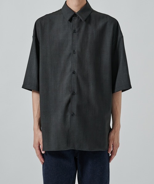 シャツ 「STUDIOUS」URBAN DYE RELAX SHIRTS S.S メンズの画像