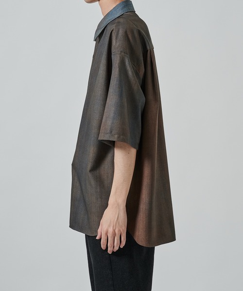 シャツ 「STUDIOUS」URBAN DYE RELAX SHIRTS S.S メンズの画像