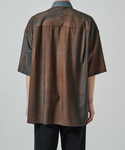 シャツ 「STUDIOUS」URBAN DYE RELAX SHIRTS S.S メンズの画像