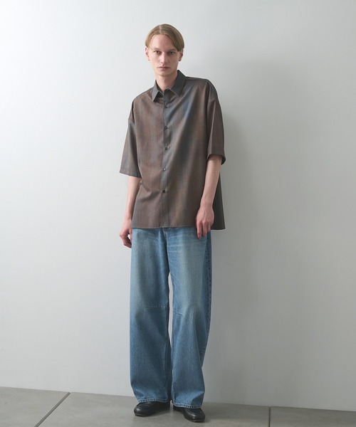 シャツ 「STUDIOUS」URBAN DYE RELAX SHIRTS S.S メンズの画像