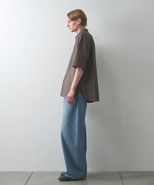 シャツ 「STUDIOUS」URBAN DYE RELAX SHIRTS S.S メンズの画像