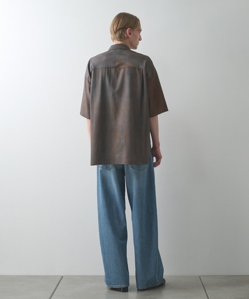 シャツ 「STUDIOUS」URBAN DYE RELAX SHIRTS S.S メンズの画像
