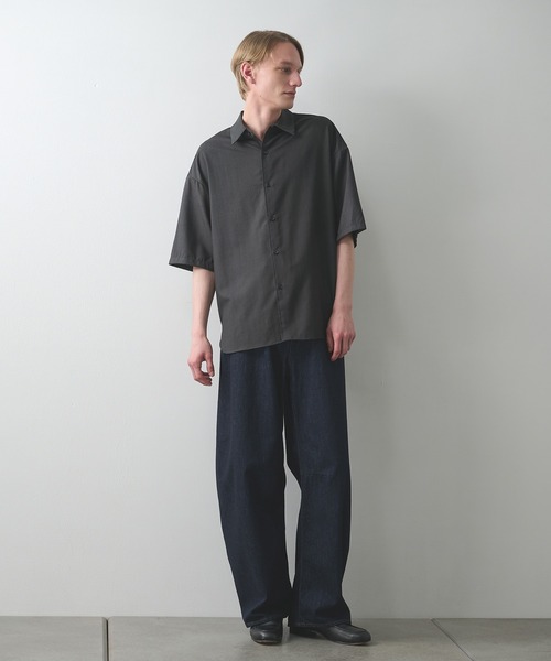 シャツ 「STUDIOUS」URBAN DYE RELAX SHIRTS S.S メンズの画像