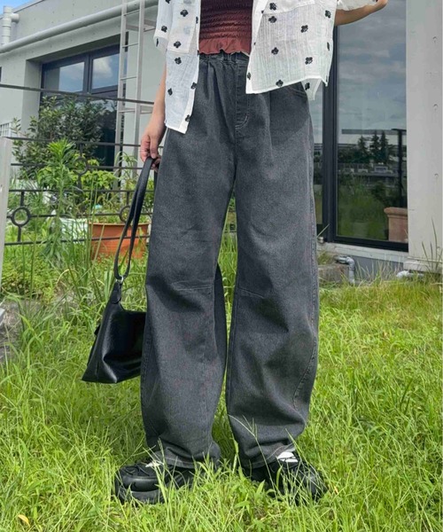 AS KNOW AS（アズノゥアズ） ワイドパンツ ジーンズ デニム デニム