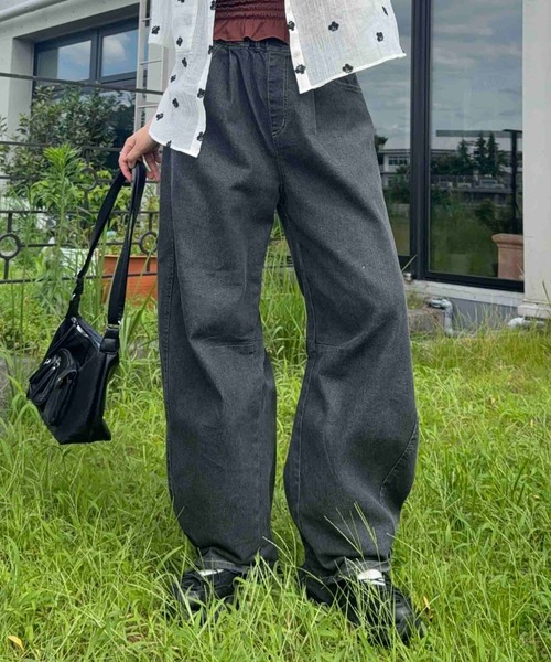 AS KNOW AS（アズノゥアズ） ワイドパンツ ジーンズ デニム デニム