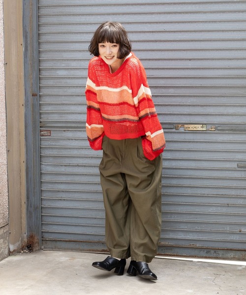 〜niko and〜完売品！！タックモレパンツ Mサイズ カーキ niko and… 「niko and」 パンツ MEDIUM カーキ レディース
