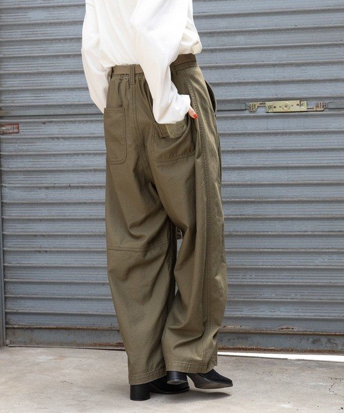 〜niko and〜完売品！！タックモレパンツ Mサイズ カーキ niko and… 「niko and」 パンツ MEDIUM カーキ レディース
