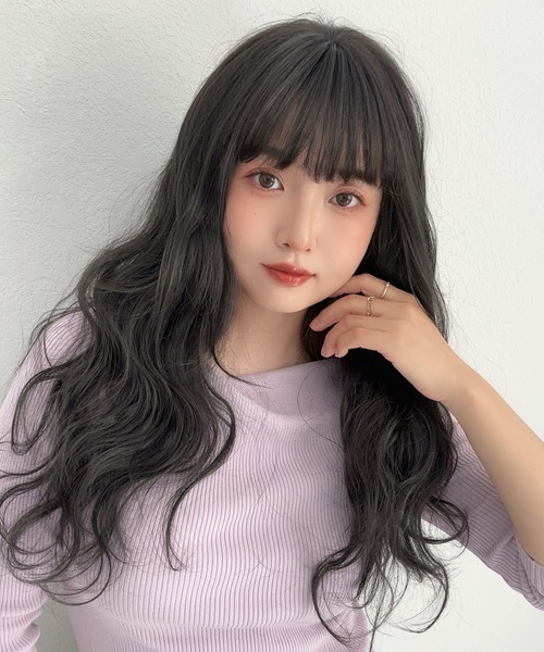 ウィッグ エクステ 「 前髪付きフルカバートップヘアピース ニュアンス