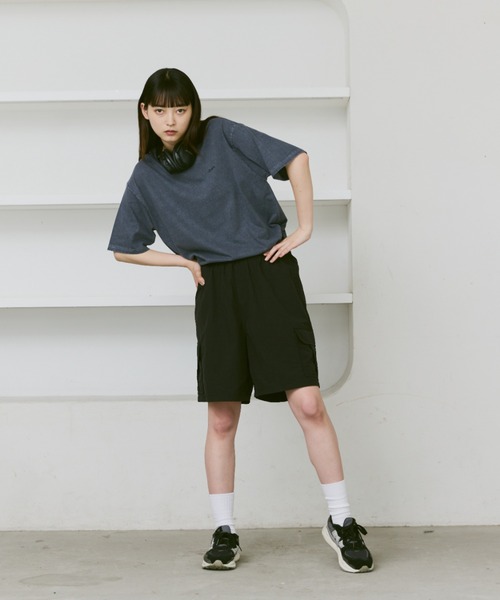 「flaner」 半袖カットソー MEDIUM グレー レディース