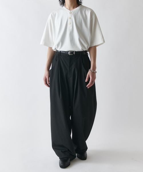 Lui's（ルイス） ワイドパンツ スラックス ファインTRイージーカーブ